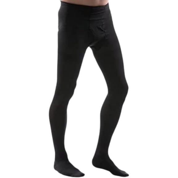 Allegro Men’s 20-30mmHg Waist High 234 Leotard (Black) Medium