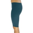 thumbnail image 2 of Vivian's Fashions Legging Shorts - Biker Length, Misses Size (Teal, 3X), 2 of 3