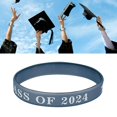 thumbnail image 2 of BNNG 6pcs Class of 2024 Silicone Bracelets, Silicone Graduation Bracelets Congrats Grad Wristbands Graduation Party Supplies For Women Men Friendship Gift, 2 of 6