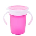 thumbnail image 4 of Taza de aprendizaje giratoria de 360 grados para bebé, con tapa abatible de doble ASA, a prueba de fugas, botella de agua sin BPA con tapa, 4 of 6