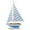 Blue, variant on Hampton Nautical sailboat17-105 Wooden Nautical Delight sailboat17-105 Sailboat 17" - Sailboat Decoration - Nautical Decor - Sailing Ship sailboat17-105