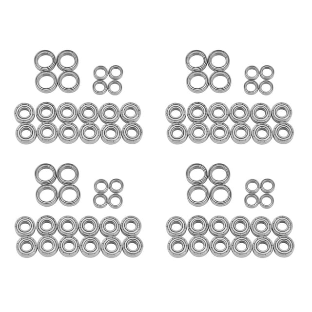Kit de Rodamiento de Bolas de 80 Piezas para Tamiya TT01 TT-01 TT01D TT01E TT01R DF02 1/10 RC Piezas de Mejora de Coche