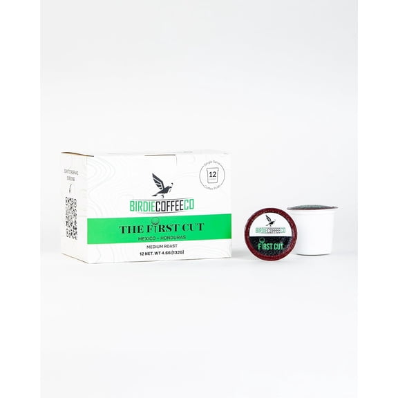 Birdie Coffee Company The First Cut – Medium Roast Coffee Pods | 100% Arabica, Smooth & Bright | Recyclable K-Cups | Golf-Inspired Specialty Coffee - 12 Count