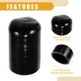 thumbnail image 5 of Unique Bargains 1 Set 48mm 1.89" ID Silicone Hose Cap W/ Clamp Intake Vacuum Hose End Plug for Car Silicone Black, 5 of 6