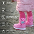thumbnail image 5 of JAN & JUL Kids Tall Sherpa Fleece Lined Winter Puffer Boots (Black, US Size 12), 5 of 7