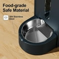 thumbnail image 6 of Nomipaw Cat Dog Feeder and Waterer - Automatic Gravity Feeding - Two-in-One - 1.6 Gallon Each Feeder - Dark Blue, 6 of 9