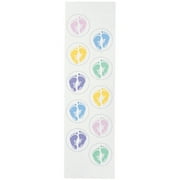 Seals 50/Pkg-Baby Feet, Pk 6, Wilton