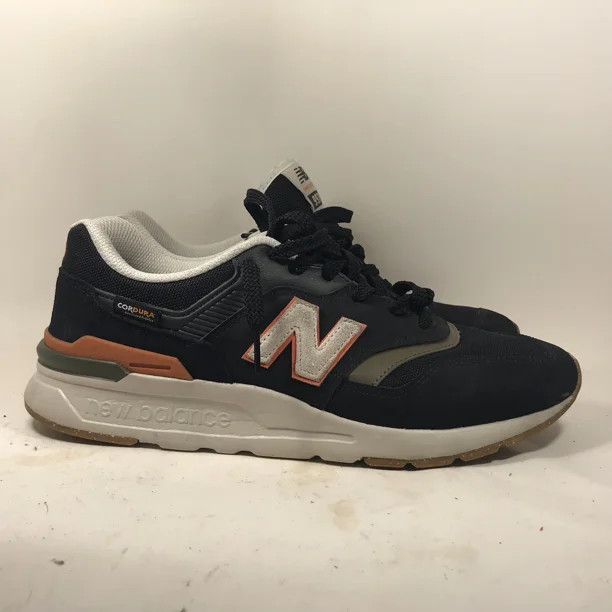 New Balance 997H Black/Cayenne Retro Fitness Shoes CM997HLP Men's Size 10.5