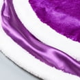 thumbnail image 4 of WIBACKER 2-9T Fleece Princess Hood Cloak Kids Girls Purple Cape for Christmas Halloween Costume Carnival Cosplay, 4 of 8