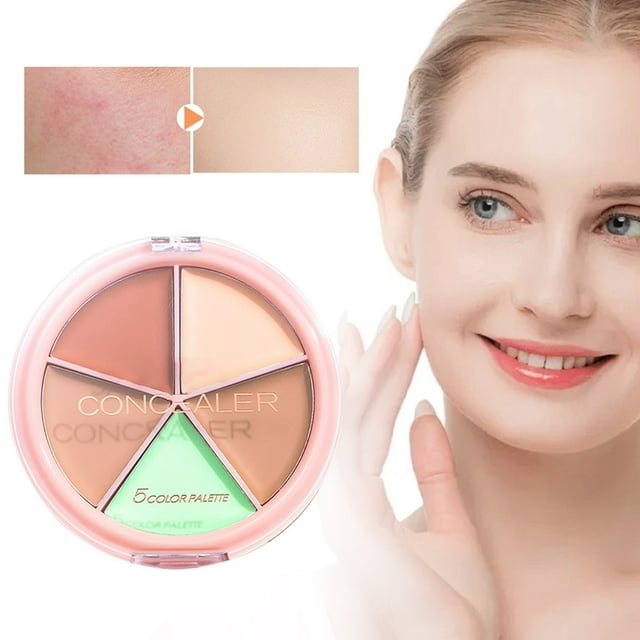 5 Color Concealer Pot Color Correcting Concealer For Dark Circles 5 Color Concealer Full Coverage Foundation Makeup Under Brightener Corrector De Ojeras, Skincare Lotion