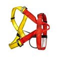 thumbnail image 4 of Cinturón de seguridad para descenso, Montañismo al aire libre, escalada en roca, cinturón de seguridad para gran altitud, protección de cintura, rojo y amarillo, 4 of 10