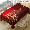 thumbnail image 1 of Christmas Tablecloth Print Rectangle Table Cover Holiday Party Home Decor, 1 of 2