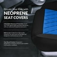 thumbnail image 3 of For 2021-2024 Nissan Rogue S SV SL Platinum Midnight Ed. FH Group Neoprene Custom Fit Car Seat Covers Waterproof  Blue - Front, 3 of 6