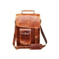 thumbnail image 2 of Bolso Mensajero De Cuero De 13 ", Estuche Para Computadora Portátil, Maletín De Oficina, Regalo Para Hombres, Bolso De Hombro Desgastado Para Computadora, 2 of 5