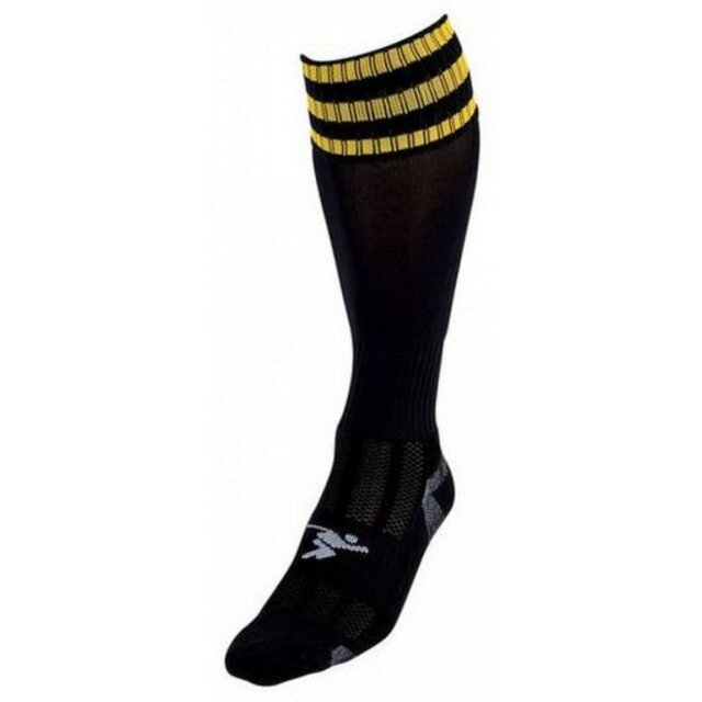 Precision - Calcetines de Fútbol para Adultos Unisex (Negro/Dorado)