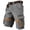 Grey, variant on BUWTTED Men's Casual Pants Summer Hiking Work Durable Cargo Shorts with Zipper Multiple Pockets Comfortable Workwear Outdoor Breathable Black Pants L