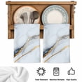 thumbnail image 6 of Gray Marble Kitchen Towels Set of 3, Modern Ink Painting Art Abstract Soft Microfiber Dish Towels, Absorbent Quick-Dry Washable Dishcloths for Kitchen Cleaning, Drying Dishes, 18x28 Inches, 6 of 9