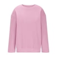 thumbnail image 4 of Bnwani Sweatshirt Girls Long Sleeve Oversized Fleece Sweatshirt Cute Plain Tops Pullover, 4 of 6
