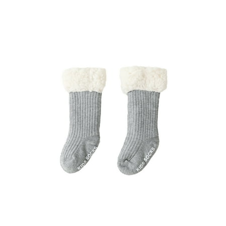 

Binpure Children’s Solid Color Lamb Wool Calf Length Socks 6 Months-5 Years