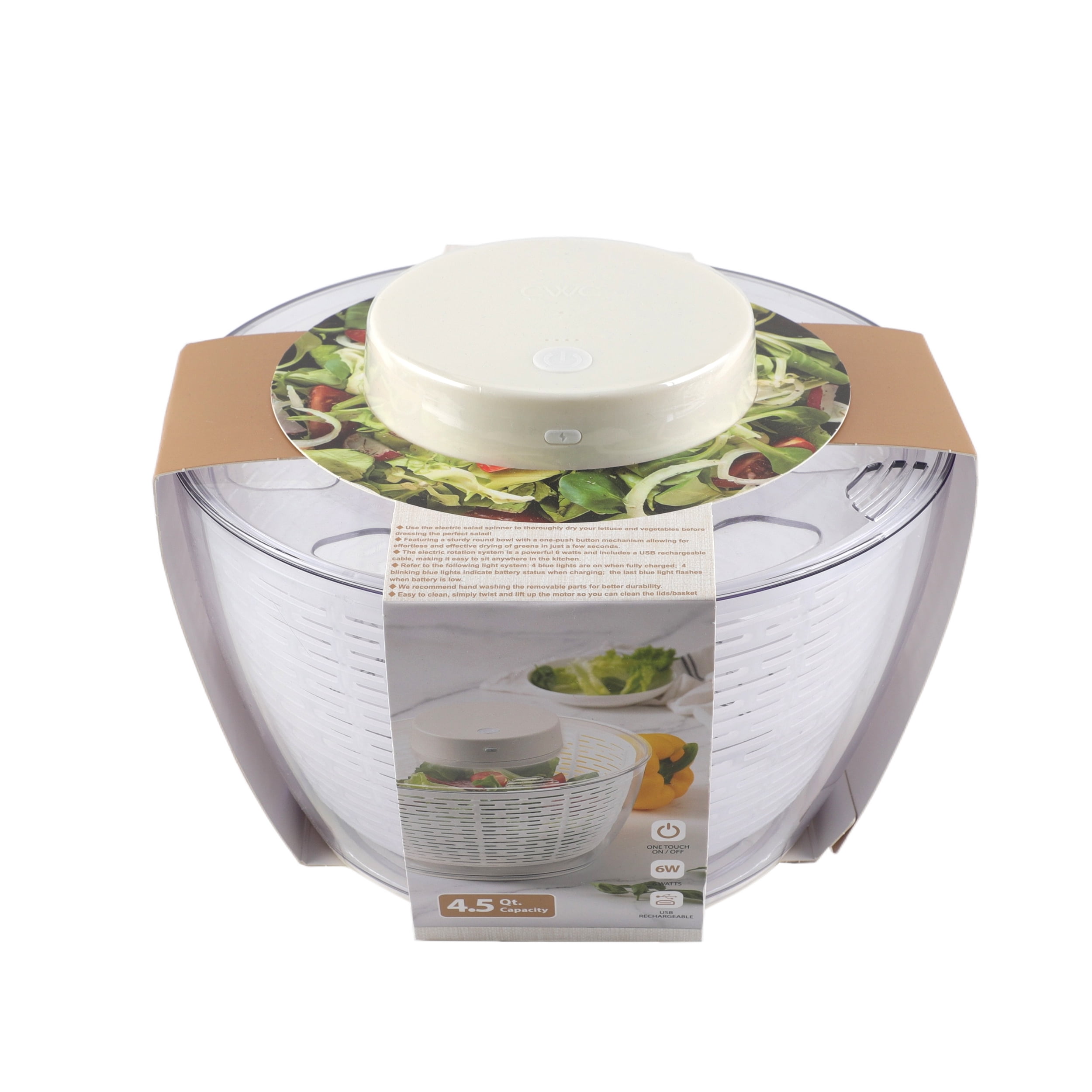 Cook with Color 4.5 L Salad Spinner