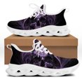 thumbnail image 1 of Zapatillas informales para hombre, estilo punk, con diseño de calavera, planas, con cordones, transpirables, para caminar, 1 of 6
