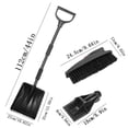 thumbnail image 3 of Snow Shovel​ Portable Detachable Metal Handle Black Durable Snow Shovel Head Convenient Use and Storage Outdoor Travel Car Snow Removal Tool, 3 of 9