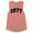 Desert Pink, variant on 1977 College Style Women's Muscle Tank Large White