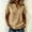 Khaki, variant on Helii Women's Contrast Stitch Button V Neck Short Sleeve Shirt Soft Breathable Cotton Feel Top Casual Summer Daily Wear for Vacation and Street Outfits 10 Colors