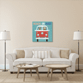 thumbnail image 3 of Global Gallery's 'Beach Bums Bus' By Michael Mullan Stretched Canvas Wall Art, 3 of 4