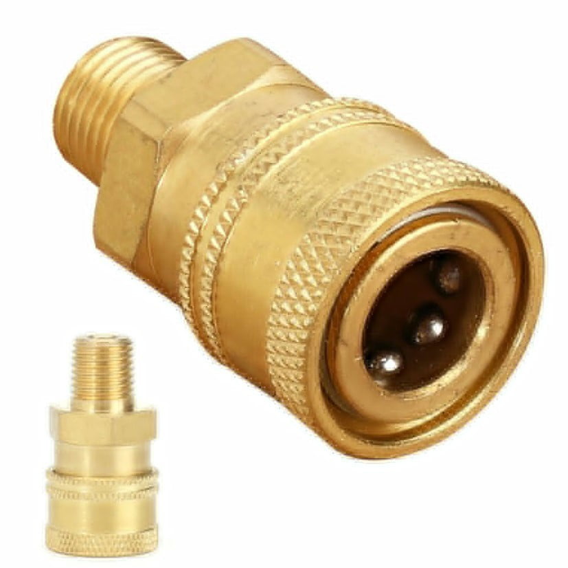 Pressure Washer 11.6mm Quick Release Wash Nozzles 0° 15° 25° 40° & Brass Nozzle 