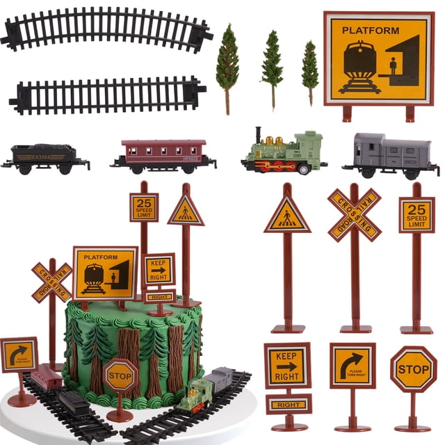 Set de 16 Piezas para Decoración de Pasteles con Tren Sunshuang