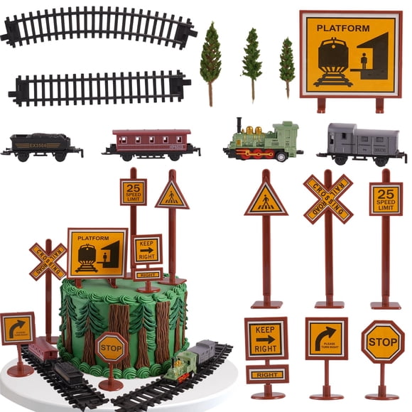 Set de 16 Piezas para Decoración de Pasteles con Tren Sunshuang