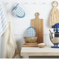 thumbnail image 2 of KitchenAid Gingham Mini Oven Mitt 2-Pack Set, Blue Velvet, 5.5"x8", 2 of 4