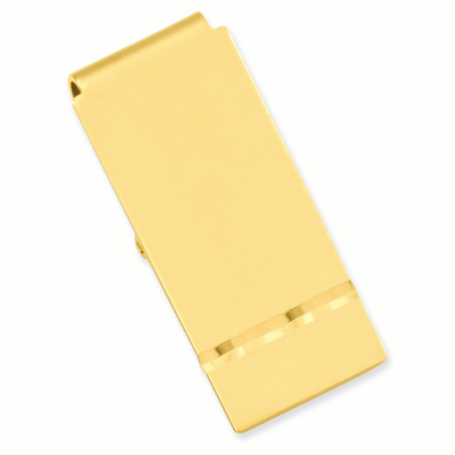 Gold Florentine Hinged Money Clip For Dad Mens For Him