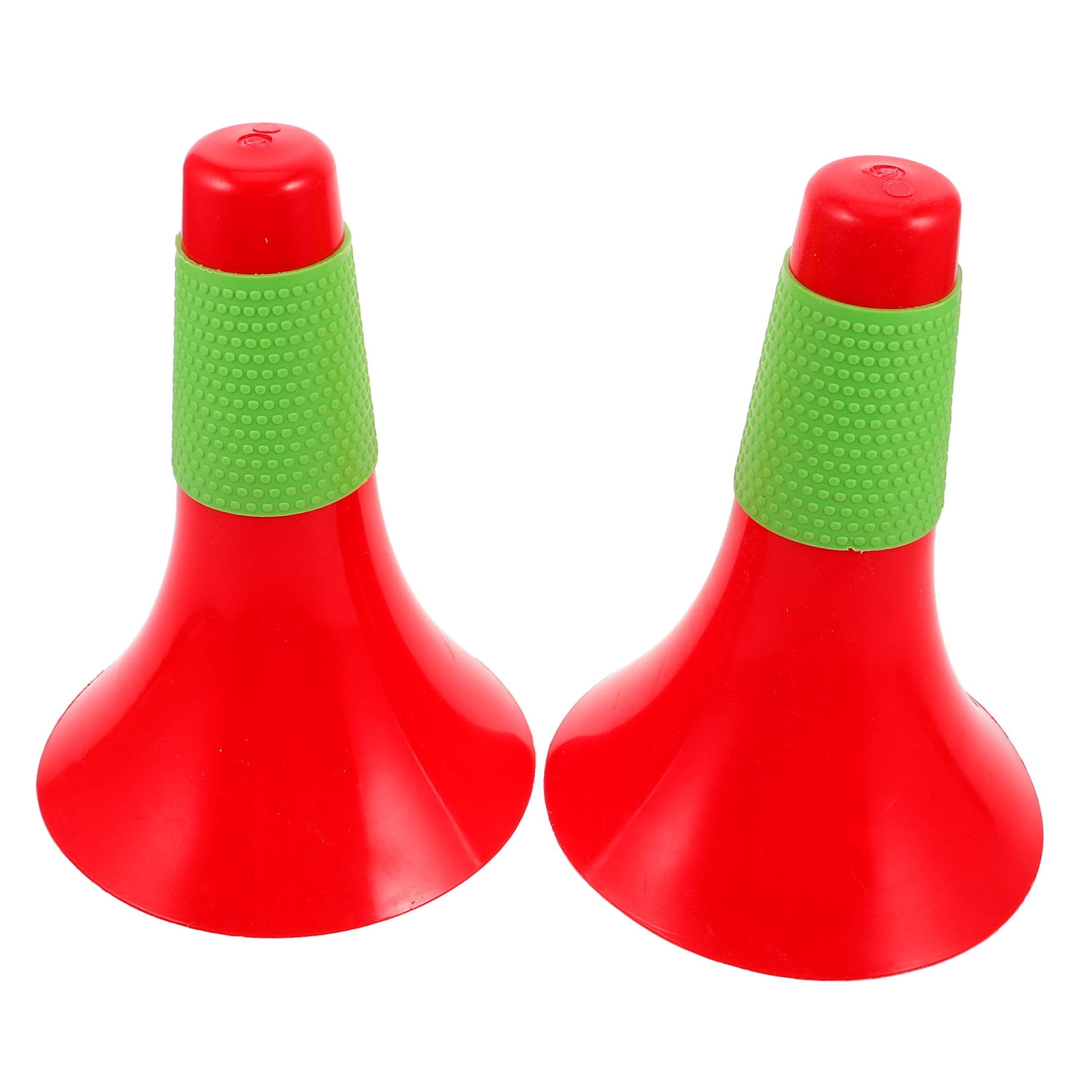 OUNONA 2-Pack Red Football Training Cones for Agility Drills, Sports Practice, Field Markers, Soccer and Football Training