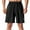 Black, variant on Maean Mens Quick Dry Shorts Lightweight Running Training Workout Athletic Shorts with Zipper Pockets