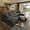 Charcoal Black(Linen), variant on Howcool Cloud Couch Modular Sectional Sofa 6 Seat 134" U Shaped Convertible Couch Corduroy Thick Cushion with 2 Storage Ottomans and Toss Pillows Washable Removable Cover for Living Room,Dark Grey