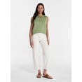 thumbnail image 3 of Time and Tru Women’s Tie Front Top, sizes XS-XXXL, 3 of 6