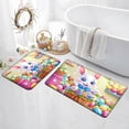 thumbnail image 5 of YIMEIS Happy Easter Bunny Universal Flannel Mat 23.6''*35.4'', Soft & Non-Slip, Multi-Functional Rug for Bathroom, Bedroom & Entryway, 5 of 7