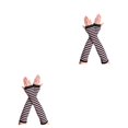thumbnail image 4 of Guantes sin dedos Monstrate para niña negro rosa 2Conjunto, 4 of 6