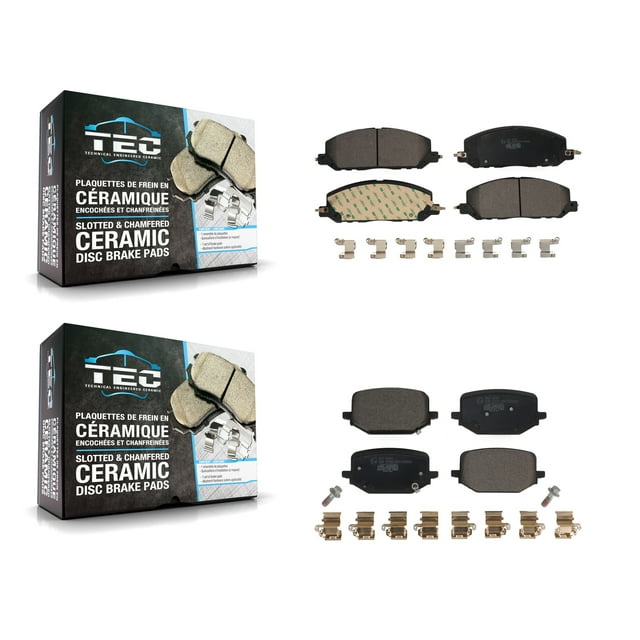 TEC Front Rear Ceramic Brake Pads Kit for Car Lincoln Aviator Ford Police Interceptor Utility KTC-100679