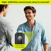 Mini Camera Pen Portable 1080P 64GB Memory Card USB Rechargeable Long Standby,Perfect for Office, Meeting & Home Monitoring