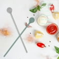thumbnail image 4 of Trianu 3Pcs Silicone Stirrer Stick Spoon, 10in Reusable Coffee Cocktail Stirs Iced Tea Spoon Swizzle Stirrer Stick Multipurpose for Whiskey Beverage Formula Mixing Milk(Multicolor 1), 4 of 7