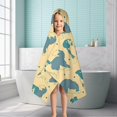 thumbnail image 6 of Border Collie Hooded Bath Towel，50"x30" for Ages 3 To 12 Kids, Quick Dry Lightweight Soft Microfiber Hood Beach Towel Cover Up for Kids, 6 of 7