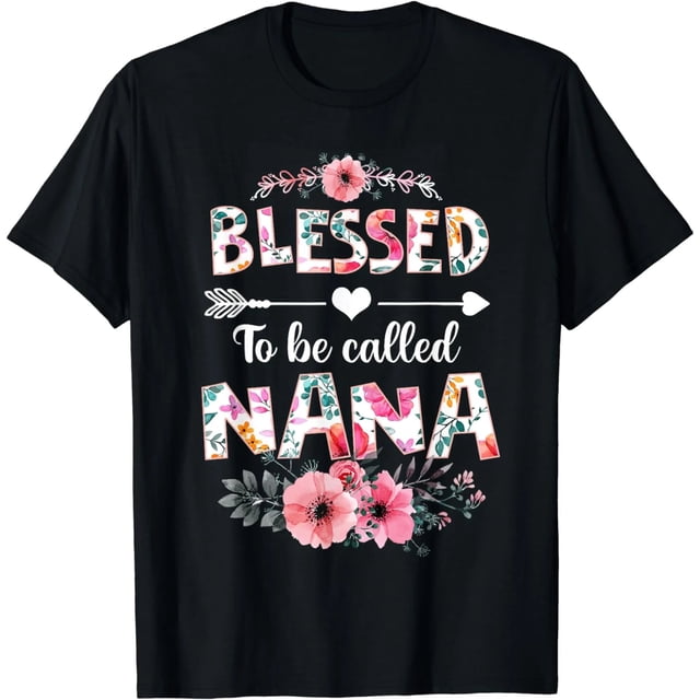 Camiseta Divertida de Nana para el Día de la Madre - ¡Bendecida por Ser Nana!