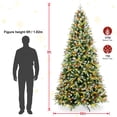 thumbnail image 5 of Soilhill 9ft Pre-Lit Christmas Tree w/750 LED Lights, 3750 Mixed PE/PVC Tips, Pinecone & Berries, 5 of 11
