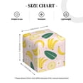thumbnail image 4 of Yiaed Banana With Leaves Print Tissue Box Cover, PU Leather Decorative Organizer for Tabletop, Bathroom, Car, Office Creative Decorative, 4 of 7