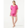 thumbnail image 6 of Joyspun Women's V-Neck Sleep T-Shirt, Sizes S to 3X, 6 of 6