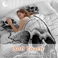 thumbnail image 3 of Skull Queen Size Comforter Set, Wood Grain Halloween Bedding for All Seasons, 4 Pcs Bed Set, 1Quiltcover (90"x92") ,1Sheet(94"x116"), 2Pillowcases (30"x20"), 3 of 9