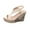 Beige, variant on Women's Orthopedic Arch Support Hollow Elastic Ankle Wedge Sandals Summer Open-Toe Comfortable Non-Slip Casual Outdoor Party Dress Platform High Heel Sandals